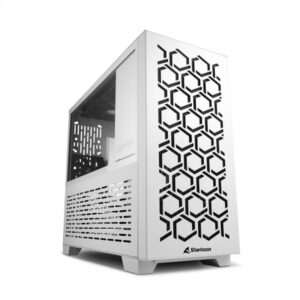 Sharkoon ms-y1000 case micro-atx 2xusb 3.0 vetro temperato 1x80mm fan rear 2x120mm fan superior bianco