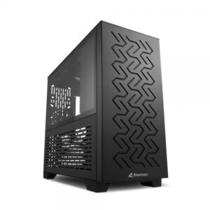 Sharkoon ms-z1000 micro tower mini-atx micro-atx pannello laterale in vetro temperato 2xusb 3.0 1x80 ventola pwm, 3x120 ventole black
