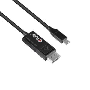 Club3d cac-1557 cavo adattatore usb 3d da tipo c a displayport 8k 60hz hdr 1.8mt nero