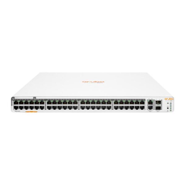 Hp enterprise aruba instant on 1960 48g 40p class4 8p class6 poe 2xgt 2sfp+ 600w gestito l2+ gigabit ethernet 10-100-1000 supporto power over ethernet 1u bianco