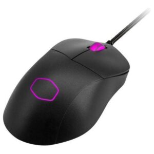 Cooler master mm730 rgb-led mouse gaming ultraleggero 48g con cavo - sensore ottico 16k dpi pmw3389, interruttori ottici da 70 milioni di clic, masterplus+ (32k dpi, solo pc), ergonomico - nero opaco