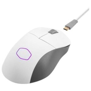 Cooler master mm731 rgb-led mouse gaming wireless ibrido ultraleggero 59g - sensore ottico paw3370 19k dpi, interruttori ottici 70 milioni clic, masterplus+ (38k dpi, pc), ergonomico â? bianco opaco