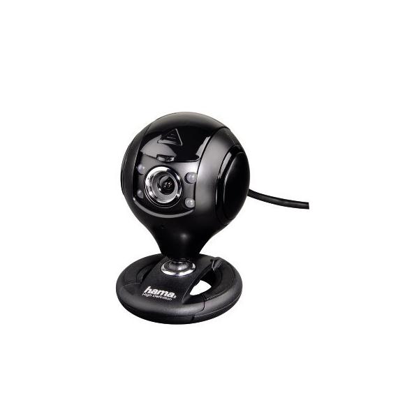 Webcam hama 00053950 1.3 mp 1280 x 1024 pixel usb 2.0 black