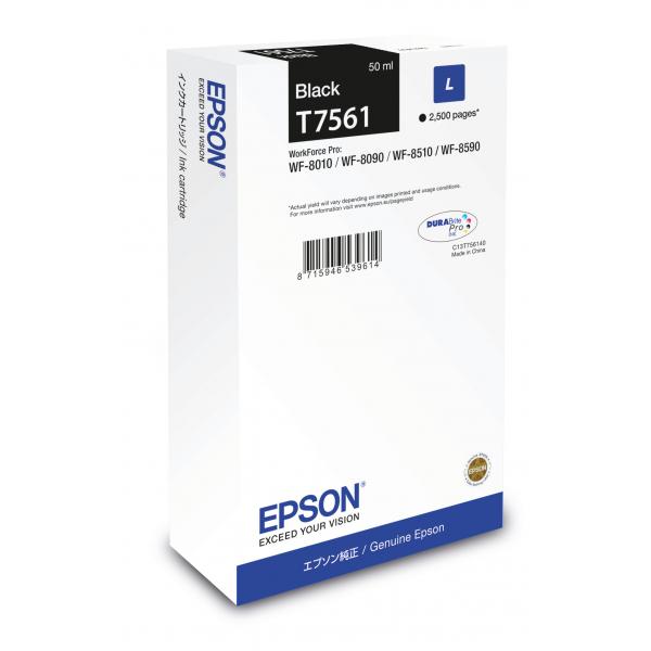 Epson t7561 cartuccia nero per wf-8xxx serie (c13t756140)
