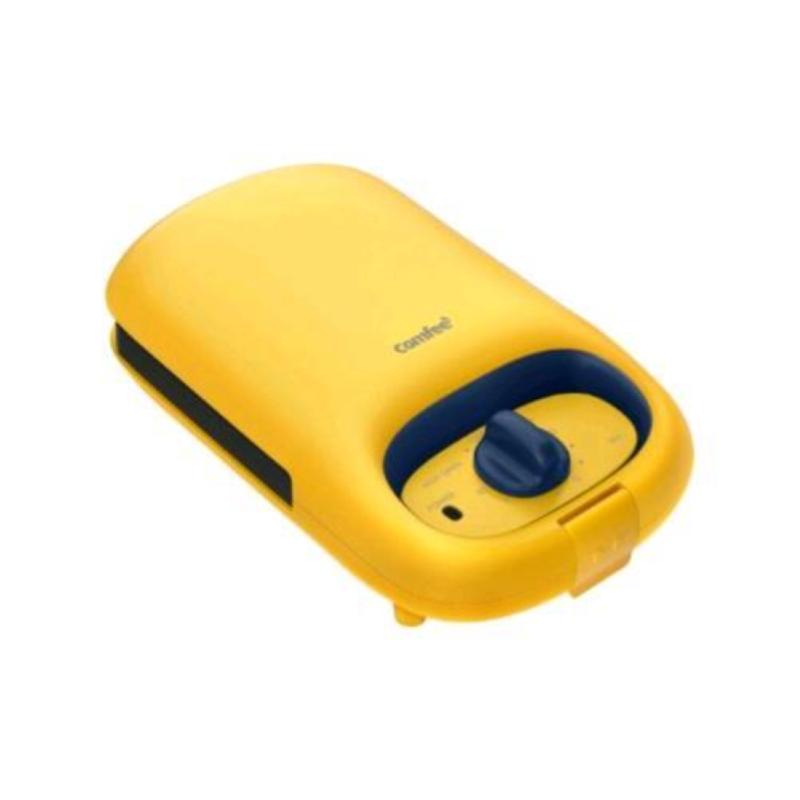 Comfee mc-jk1312p201 griglia per panini e wafel 800-950 w 3 piastre antiaderenrei timer 10 min giallo