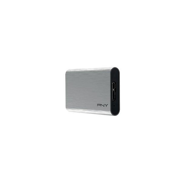 Pny elite ssd 240gb esterno usb 3.2 tipo-c argento