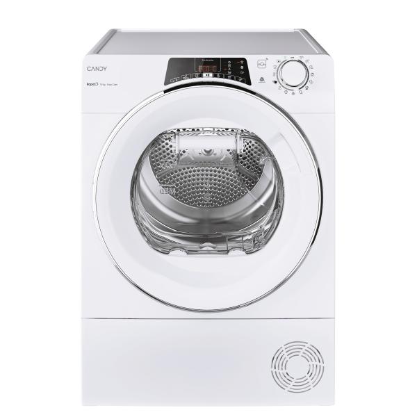 Candy rapido` roe h10a2tcex-s asciugatrice a pompa di calore classe energetica a++ capacita` di carico 10 kg partenza ritardata