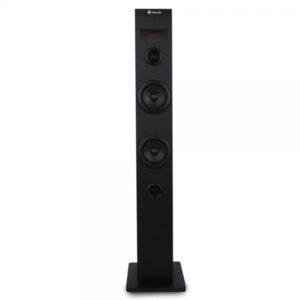 Ngs sky charm - altoparlante a torre bluetooth 50w con telecomando, ingresso ottico, usb, radio fm e aux in (nero)