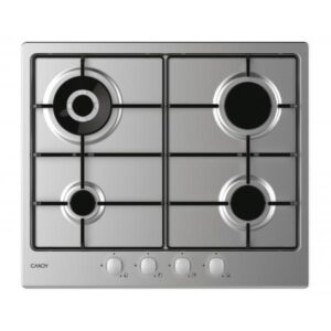 Candy chw6br4wx piano cottura a gas 4 zone 60 cm acciaio inox