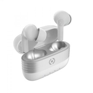 Celly celly flip1 auricolari wireless con custodia di ricarica bianco/silver