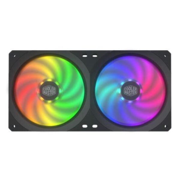 Cooler master masterfan sf240r argb ventola per case 240x120x25 4-pin pwm 3-pin argb controller incluso