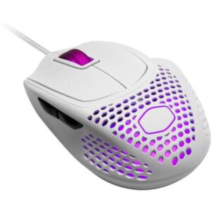 Cooler master mm720 mouse gaming rgb led 16.000 dpi sensore ottico nido d`ape usb bianco opaco