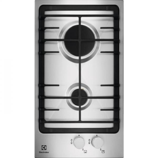 Electrolux egg3322nvx serie 300 piano cottura a gas 2 zone 29 cm acciaio inossidabile