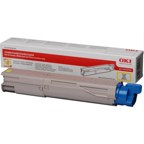 Oki 43459329 yellow - toner originale