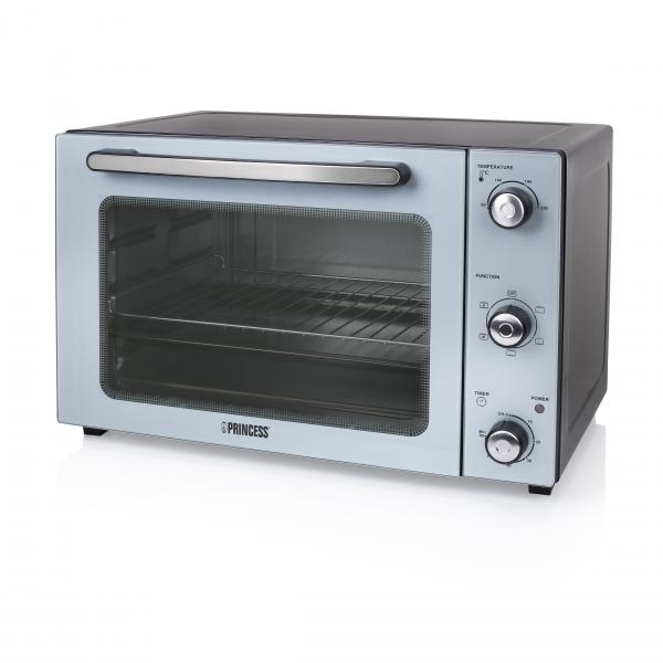 Princess fornetto a convenzione ventilato 45lt 1800w 5 impostazioni con timer argento