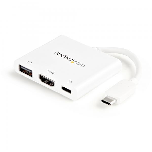 Startech cdp2hduacpw docking station interfaccia usb 3.0 type c 1xusb 3.0 type a 1xusb 3.0 type c 1xhdmi colore bianco