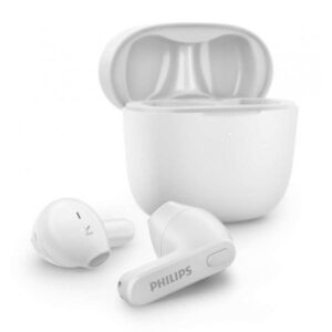 Philips 2000 series tat2236wt auricolari wireless custodia di ricarica sottile microfono integrato design ergonomico bianco