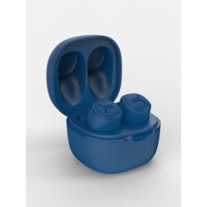 Wesc auricolari true wireless con custodia di ricarica con led 20 ore di riproduzione controlli touch resistenti all`acqua ipx6 navy blue