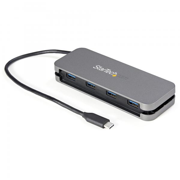 Startech.com hb30cm4ab hub di interfaccia usb 3.2 gen 1 type-c 5000 mbit-s nero-grigio