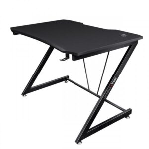 Trust gxt 711x dominus desk scrivania gaming ergonomica con supporto per cuffie e porta bicchiere nero