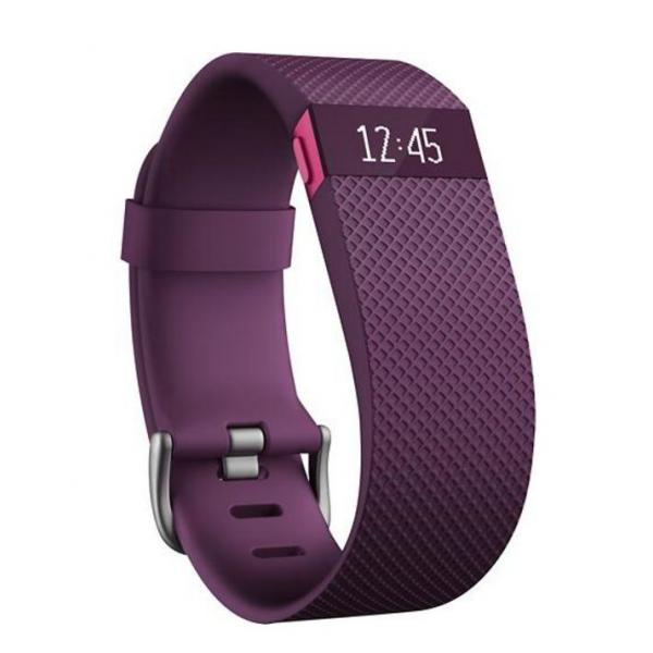 Fitbit charge hr braccialetto monitoraggio battito cardiaco e attivita` fisica taglia small italia viola