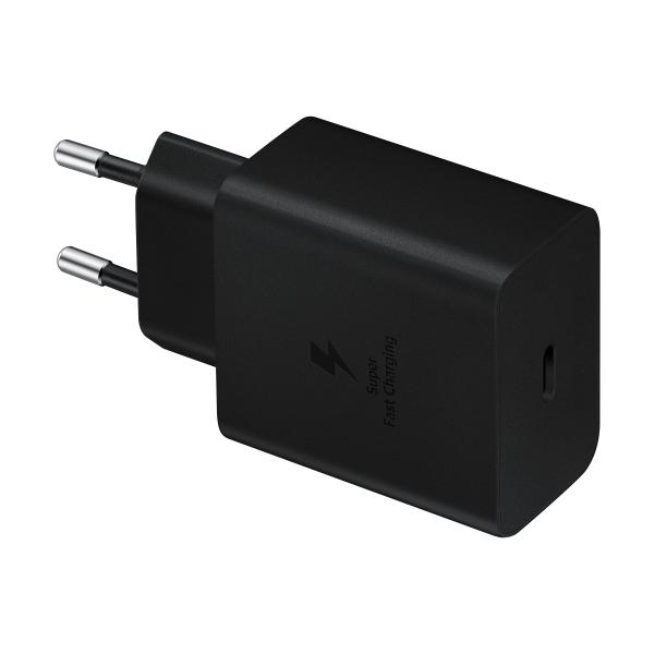 Samsung ep-t4510 caricabatterie da rete super fast charging 45w porta usb-c con cavo nero