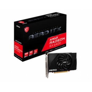 Msi radeon rx 6400 aero itx scheda grafica 4gb gddr6 hdmi displayport pci express 4.0 16x