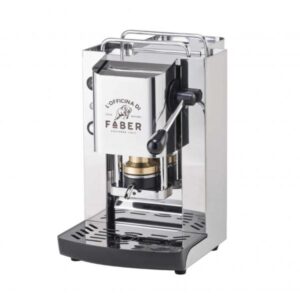 Faber pro total inox deluxe macchina per caffe` a cialde 44 mm pressacialda in ottone regolabile inox