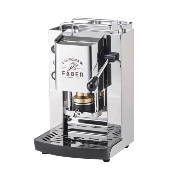 Faber pro total inox deluxe macchina per caffe` a cialde 44 mm pressacialda in ottone regolabile inox