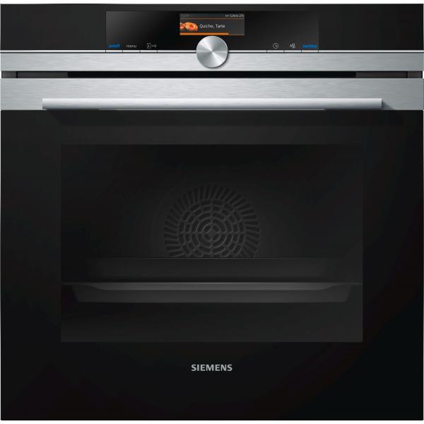 Siemens hb676g0s1 forno elettrico multifunzione da incasso pirolitico capacita` 71 litri classe energetica a+ 13 programmi 3650 w display tft touch 3,7â?? 60 cm nero-acciaio inox