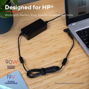 Trust maxo caricabatteria per laptop da 90w a marca hp