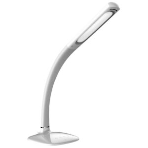 Mediacom m-lampusb lampada da tavolo led con charger usb bianco