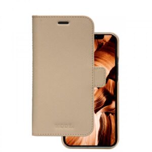Dbramante 1928 apple iphone 12/12 pro custodia ad agenda in pelle saffiano rosa abbia