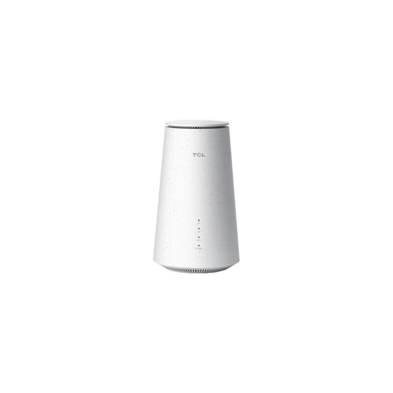 Tcl hh515v link hub 5g home station modem router 5g/4g lte (1.6gbps/150mbps) wi-fi dual band max 256 1x rj45 lan/wan 2.5 gigabit + 1 rj45 lan 1 gigabit, rj11 utenti white