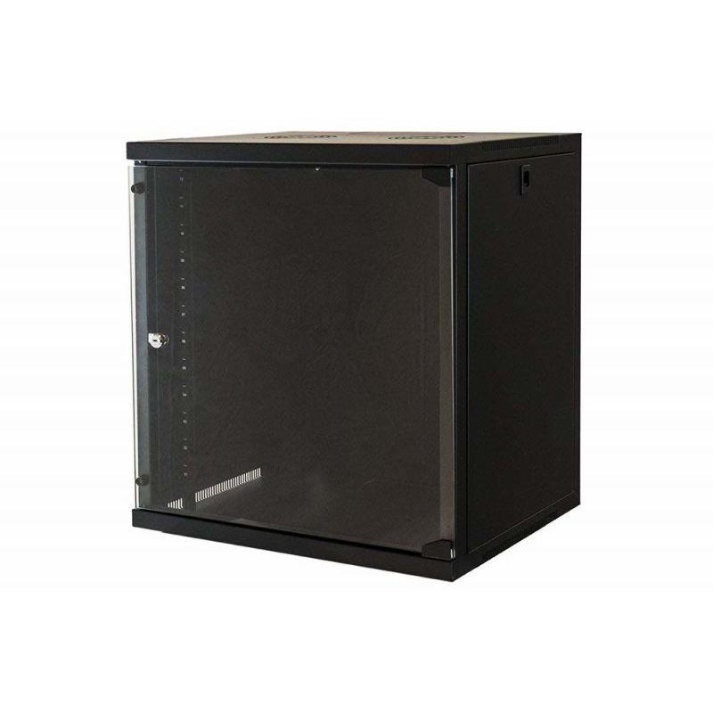 Link armadio 12 unita` da muro per reti (a)620 x (l)540 x (p) 450 mm colore nero