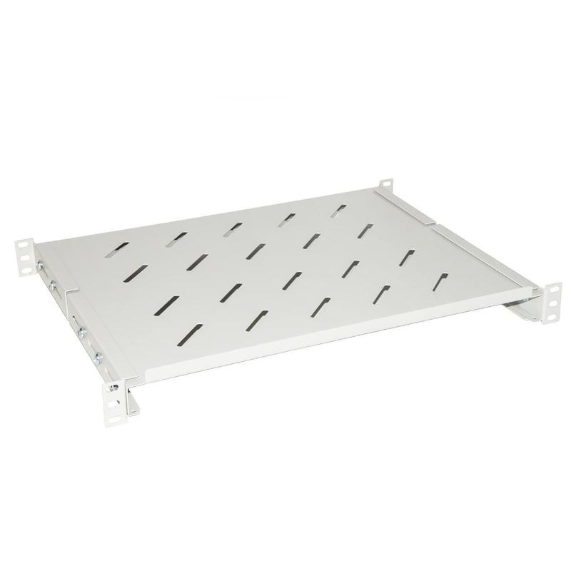 Link ripiano per armadio rack 19`` allungabile 350 mm con 4 agganci grigio
