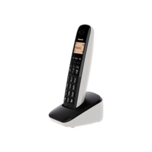 Panasonic kx-tgb612jt coppia cordless display 1,4`` blocco chiamate id rubrica nero-bianco