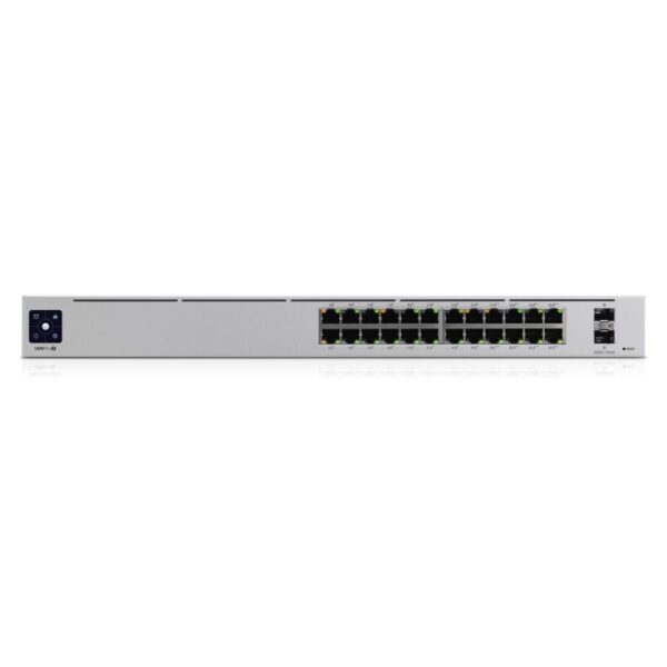 Ubiquiti networks unifi pro 24-port poe gestito l2-l3 gigabit ethernet 10-100-1000 supporto power over ethernet 1u argento