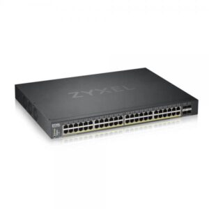Zyxel xgs1930-52hp switch intelligente 48x10-100-1000 (poe+) + 4 x 10 gigabit sfp+ montabile su rack poe+ 375w