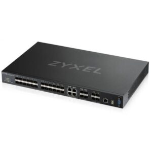Zyxel switch 24 porte lan gigabit sfp + 4 porte gigabit dual+4 porte 10g sfp+ managed l3 rack