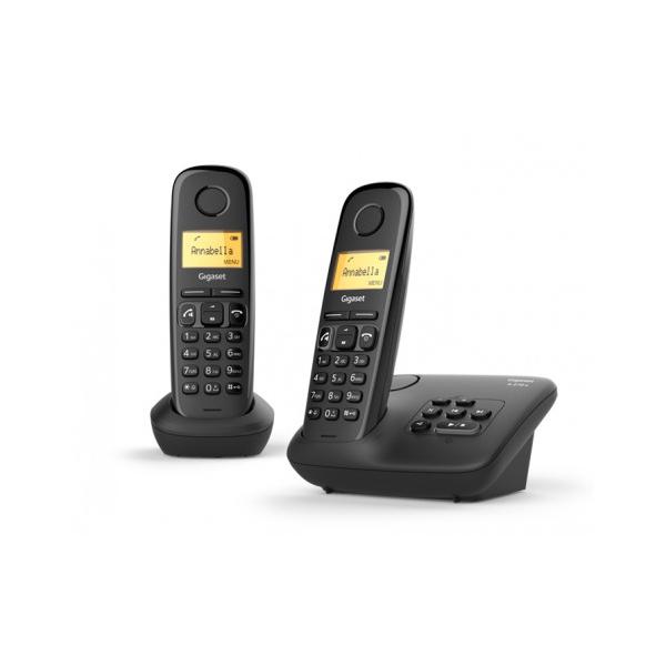Gigaset a270 cordless dect con segreteria + aggiuntivo colore nero