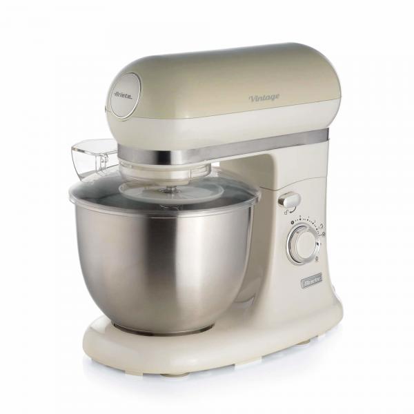 Ariete 1588 vintage impastatrice planetaria capacita` 5,5 litri potenza 2400w 7 velocita` beige-bianco