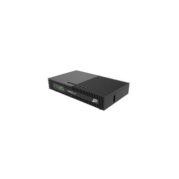 Digiquest ricevitore tivu`-sat ti9 con card dvb-s2 hevc 265 telecomando 2in1 12v alimentazione