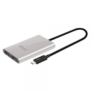 Club3d adattatore type c tb3 to 2x displyport p 4k 60hz