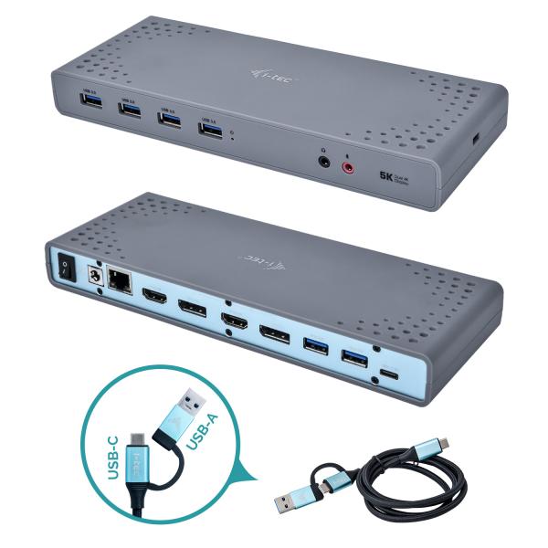 I-tec usb 3.0 - usb-c - thunderbolt 3 dual display docking station