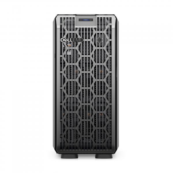 Dell poweredge t350 server tower xeon e-2314 2.8ghz ram 16gb-hdd 600gb-black (57c92)