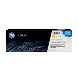 Hp 304a toner giallo per color laserjet cp2025-cp2025n-cp2025dn/laserjet cm2320nf-cm2320fxi garanzia italia (cc532a)