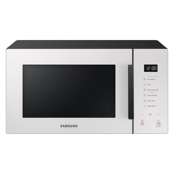 Samsung mg23t5018ge forno a microonde con grill capacita`23 litri potenza 800w sistema tds quick defrost cottura a vapore home dessert vaporiera porcellana