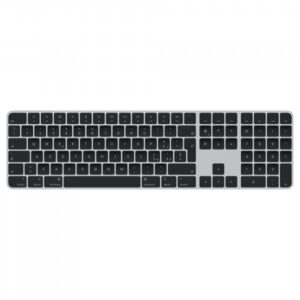Apple magic keyboard in silicone con touch id e tastiera numerica per mac nera italiano