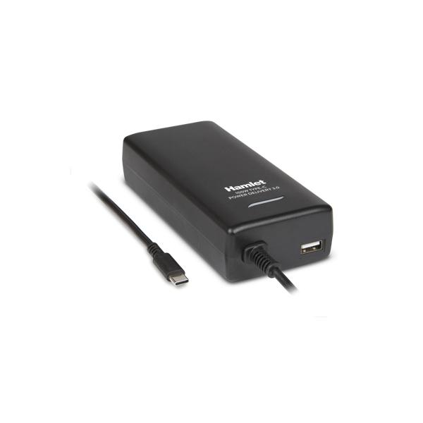 Hamlet xpwnb100pdu alimentatore per notebook usb-c 100w usb 5v 12w